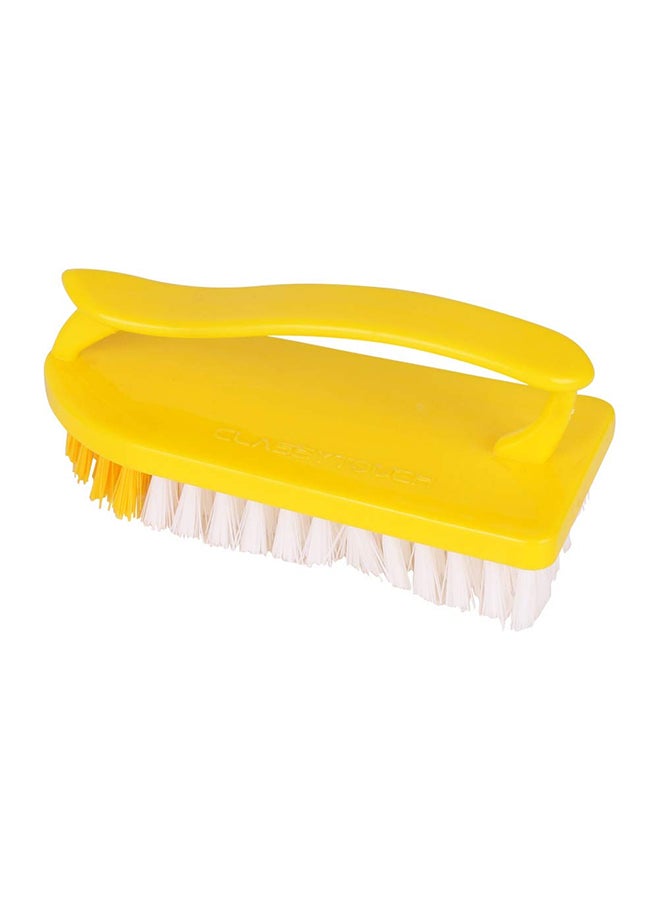 Cloth Cleaning Scrub Brush Pointed Type Yellow 22x12x6.5cm - v1627294329/N49486866A_4