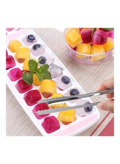 XiuWoo 2-Piece Silicone Ice Ball Tray Set With Lids Blue/White One Size  - Image 5