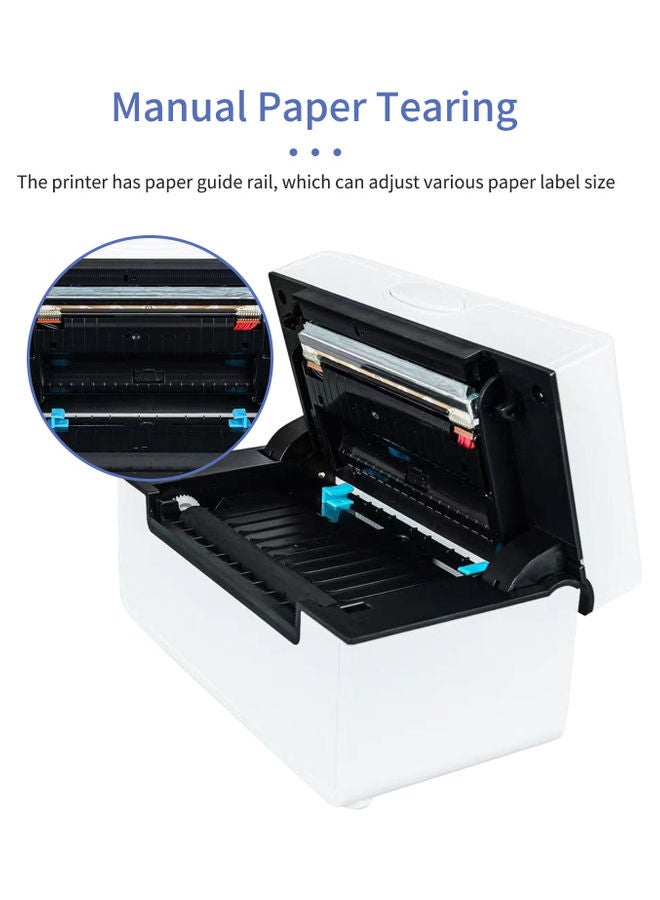 Desktop Thermal Label Printer With Accessories White - Image 3