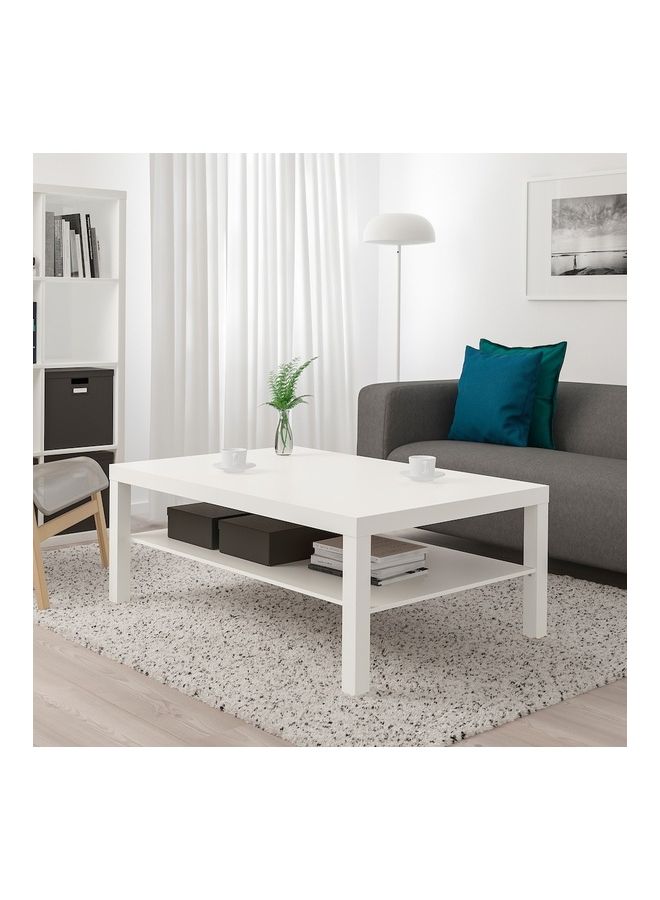 دبليو كيه طاولة قهوة لاك برفين أبيض - Image 2