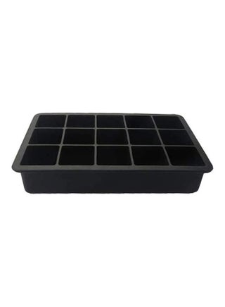 Silicone Ice Cube Molds With Lid Black One Size - v1627295074/N49488841A_1