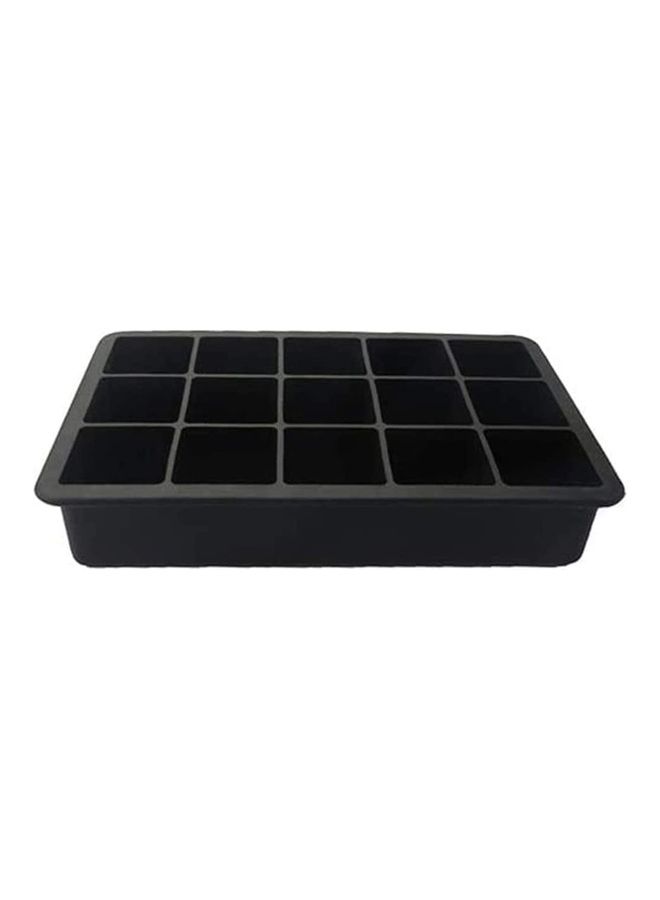 XiuWoo - Silicone Ice Cube Molds With Lid Black One Size - Image 1