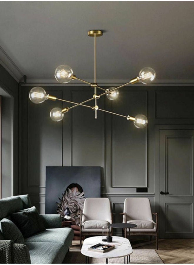 Vlovehome - Contemporary Pendant Lamp Golden/White - Image 1