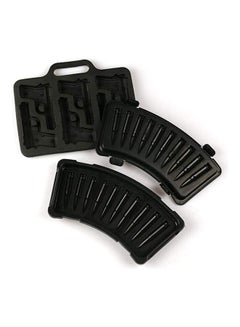 XiuWoo 2-Piece Bullet Shaped Ice Mold Set Black One Size  - Image 2