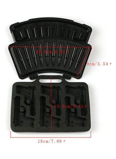 XiuWoo 2-Piece Bullet Shaped Ice Mold Set Black One Size  - Image 4