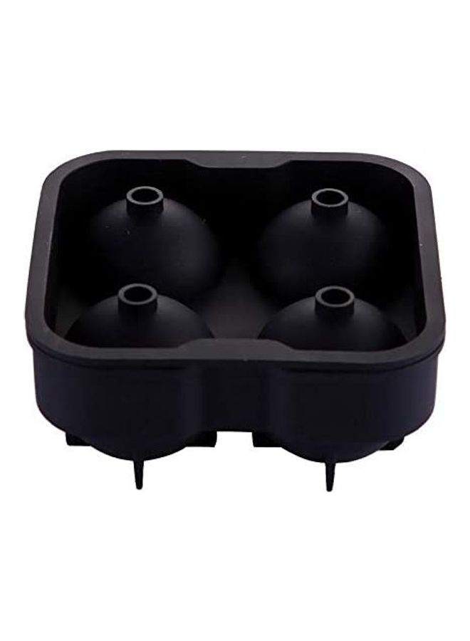 XiuWoo Silicone Ice Ball Maker With Lid Black One Size - Image 2