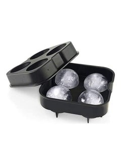 XiuWoo Silicone Ice Ball Maker With Lid Black One Size  - Image 3