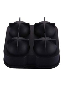 XiuWoo Silicone Ice Ball Maker With Lid Black One Size  - Image 4