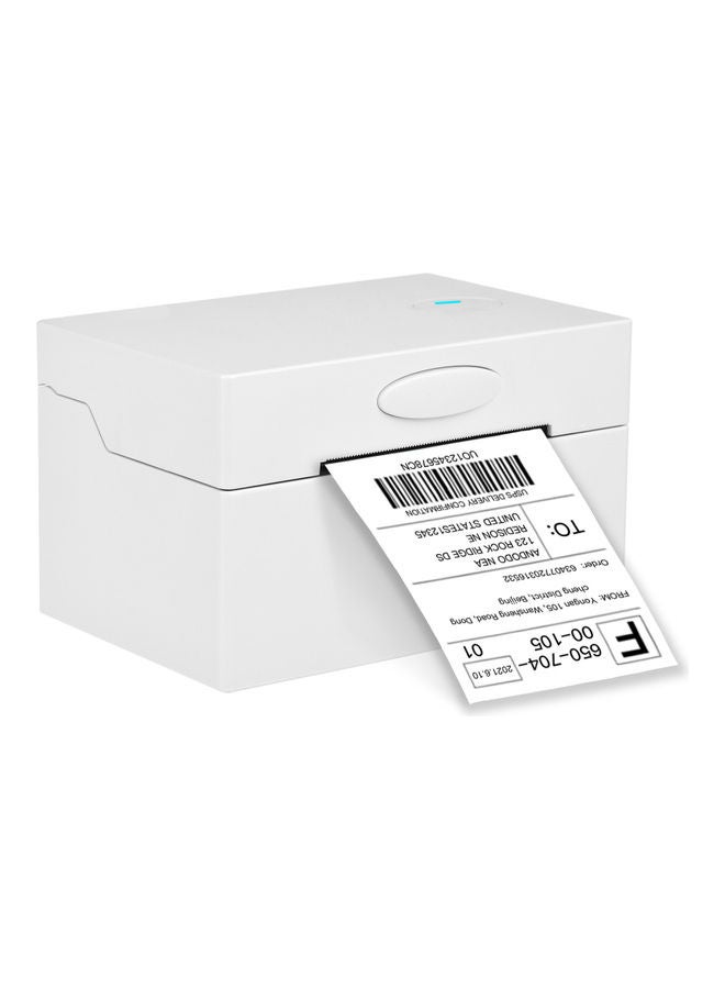 Generic Desktop Thermal Label Printer White  - Image 1