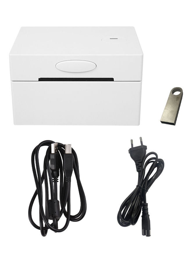 Desktop Thermal Label Printer With Accessories White  - Image 5