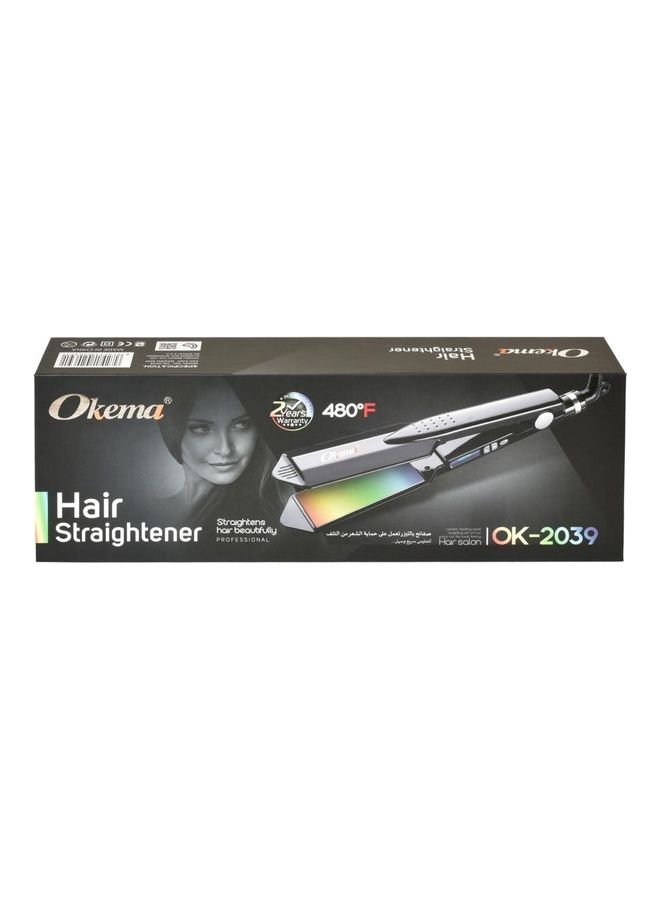 أوكيما جهاز لتمليس الشعر وتصفيفه أسود  - نسخة أصلية أسود - Image 1