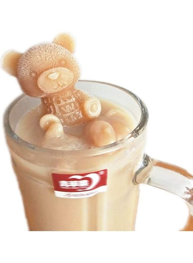 XiuWoo 3D Bear Shaped Ice Cube Tray Beige One Size  - Image 1