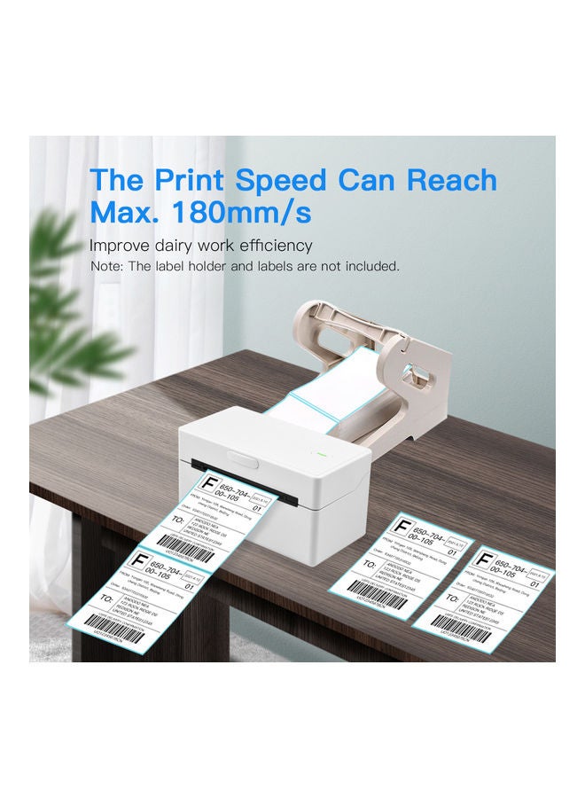 Thermal Label Printer White  - Image 4