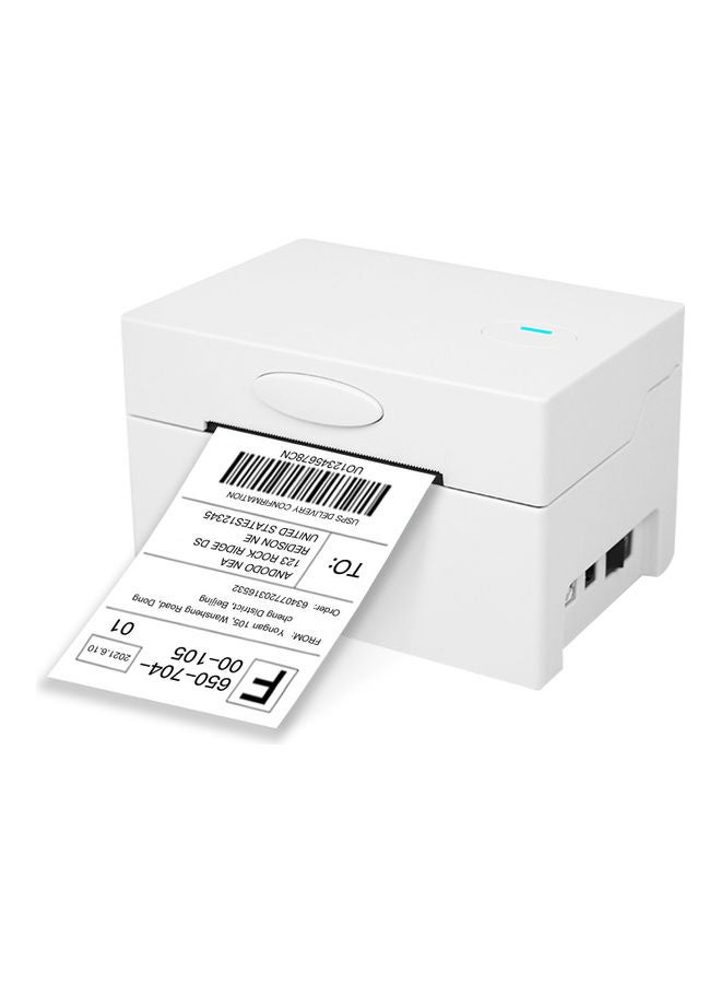 Desktop Thermal Label Printer With Accessories White  - Image 1
