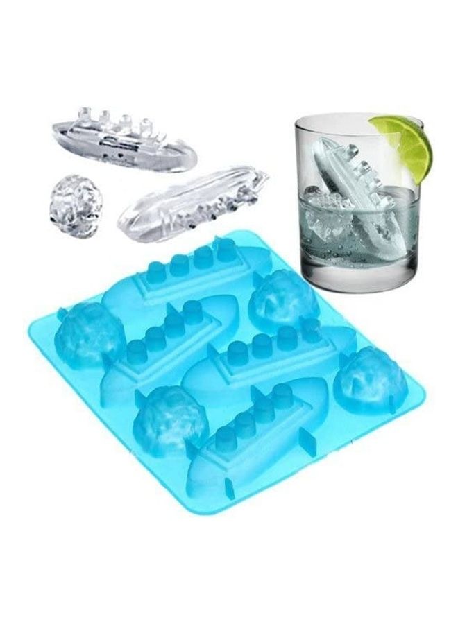 XiuWoo Silicone Easy-Release Flexible Ice Cube Molds Blue One Size  - Image 1