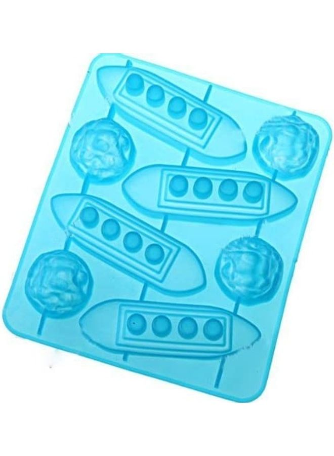 XiuWoo Silicone Easy-Release Flexible Ice Cube Molds Blue One Size  - Image 2