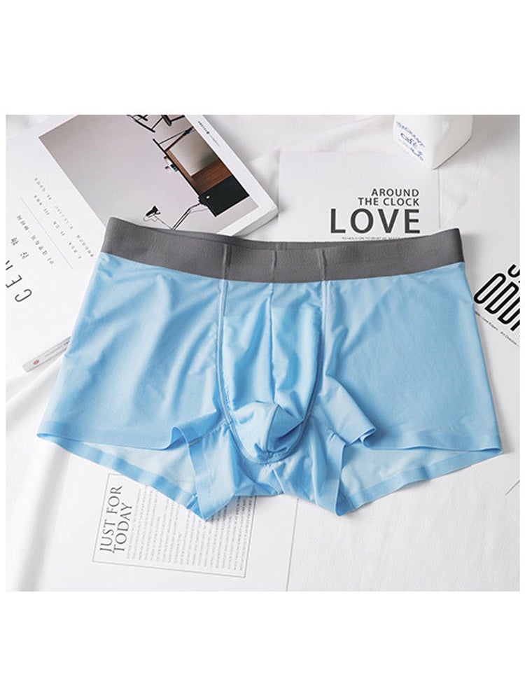 Joychic - Comfortable Mid-Rise Boxers Blue - Image 1