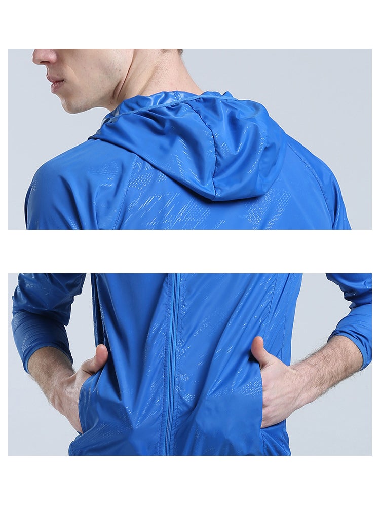 Joychic Breathable Zip Up Jacket Blue  - Image 5