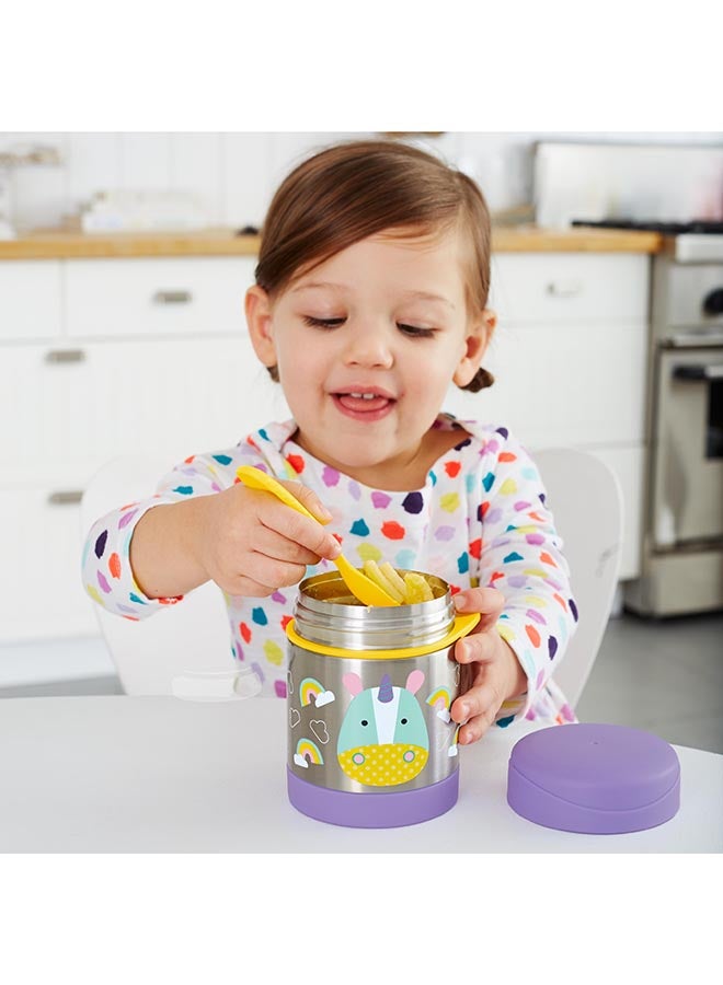 Skip Hop Unicorn Print Zoo Insulated Little Kid Food Jar, 325 Ml Capacity  - Image 3