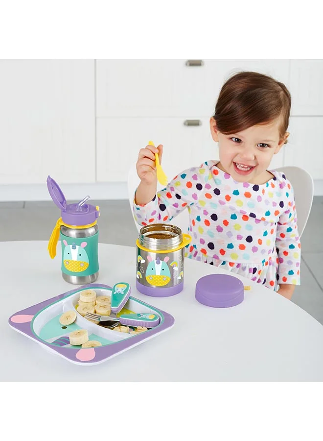 Skip Hop Unicorn Print Zoo Insulated Little Kid Food Jar, 325 Ml Capacity