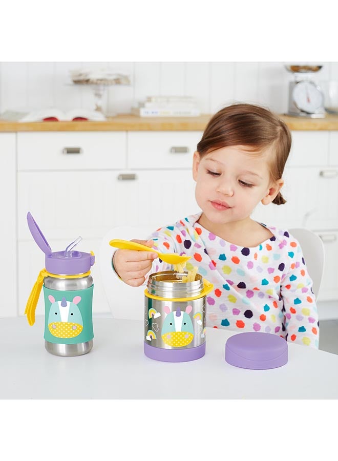 Skip Hop Unicorn Print Zoo Insulated Little Kid Food Jar, 325 Ml Capacity  - Image 5