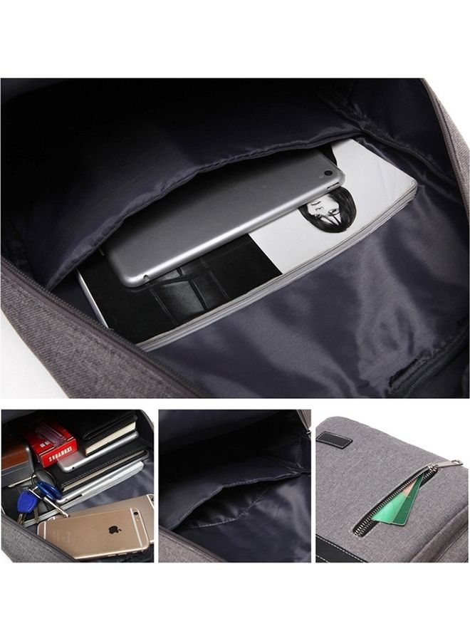 Universal Multi-Function Oxford Cloth Laptop Computer Shoulders Bag Blue  - Image 5
