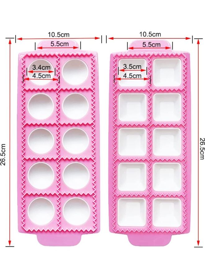 طقم قوالب معجنات من قطعتين وردي 26.5 x 1.5 x 10.5سم - Image 5