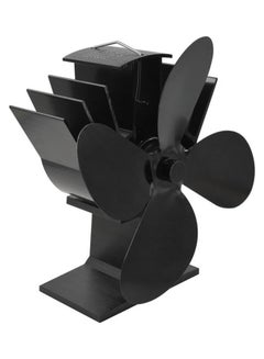 Generic 4-Blade Thermodynamic Fireplace Fans 10.0 W H35590-LM Black  - Image 4