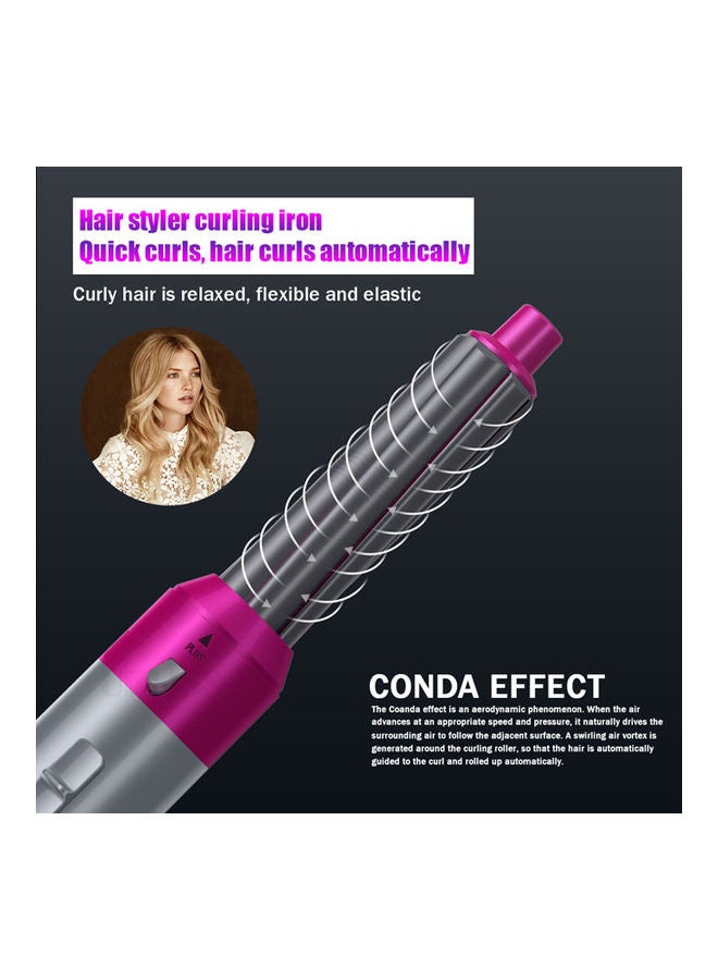 Rock Pow 5-in-1 Hot Air Hair Curler Set Pink/Grey - Image 3