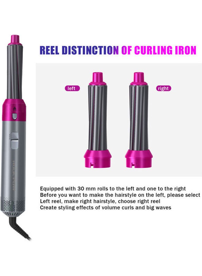 5-in-1 Hot Air Hair Curler Set Pink/Grey - v1627302858/N49496779A_7