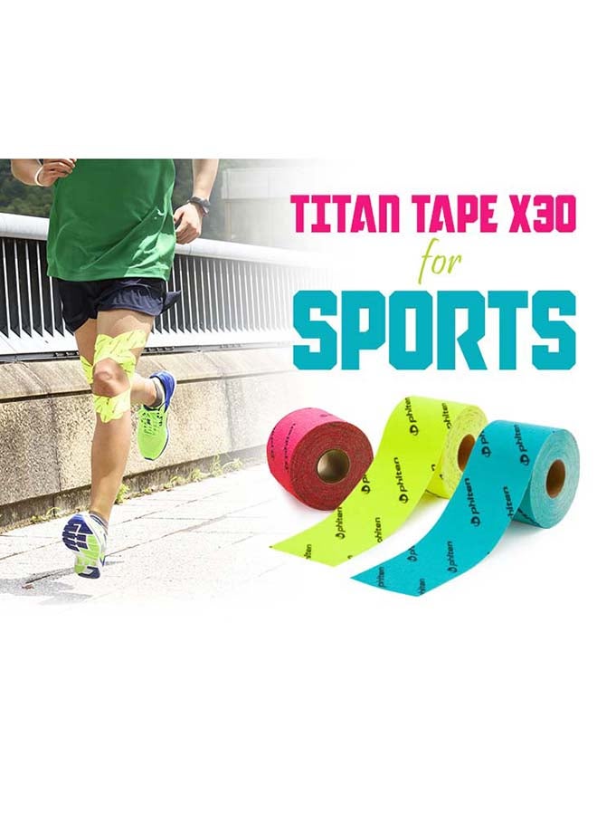 فيتن شريط لاصق طبيّ من التيتانيوم بتصميم رياضيّ مطاطيّ لون توركواز - Image 3