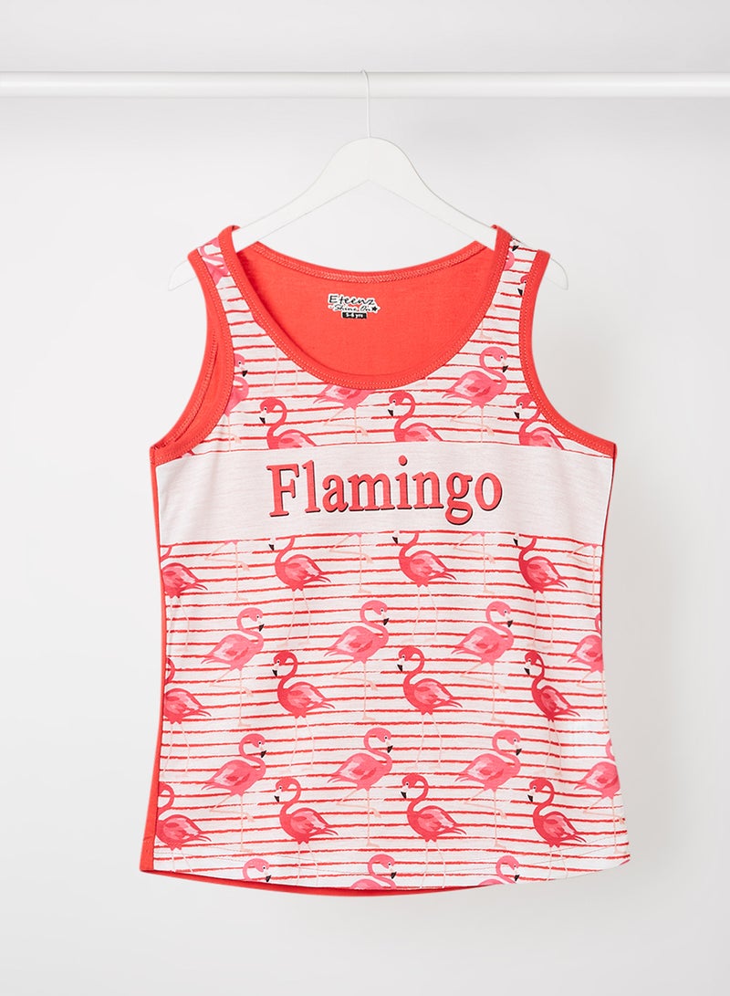 Eteenz Girls 2-Piece Eso HD Vest Set Red/White  - Image 1