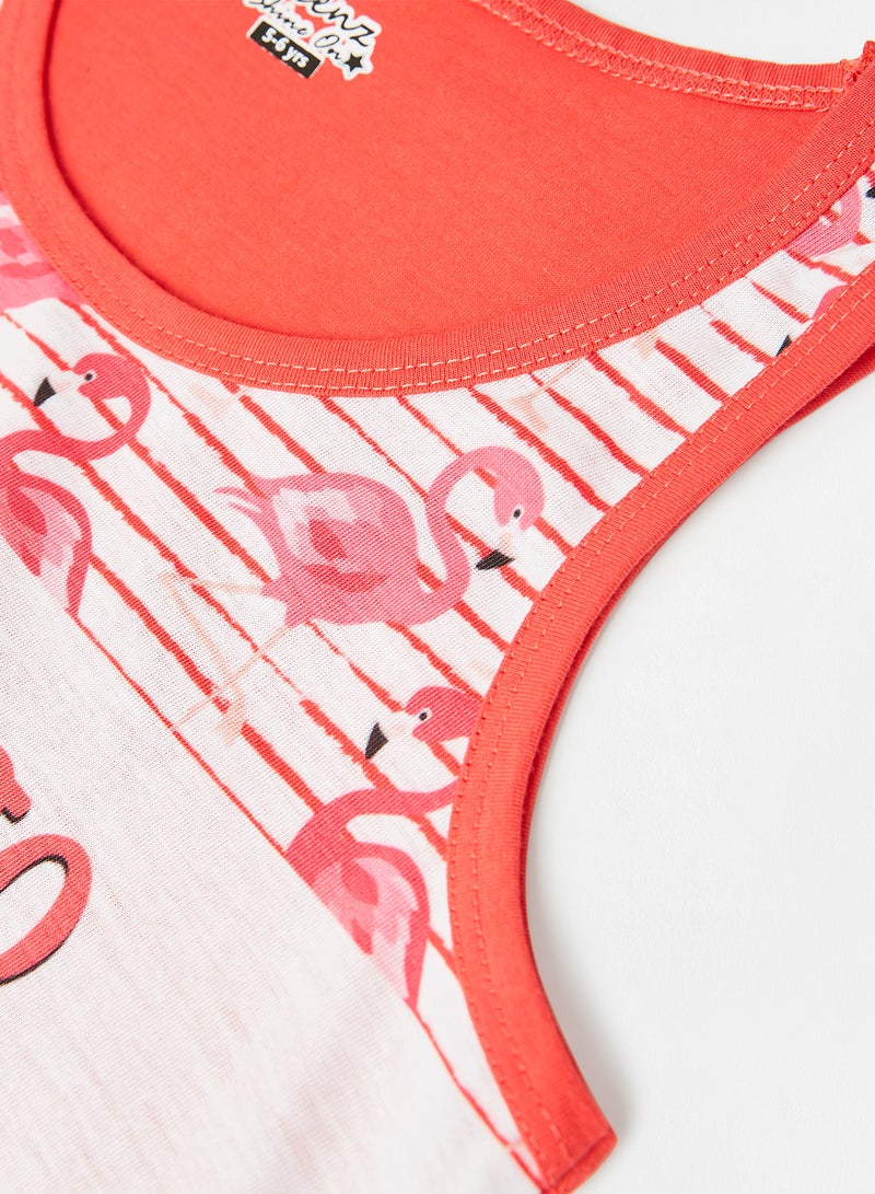 Eteenz Girls 2-Piece Eso HD Vest Set Red/White  - Image 4