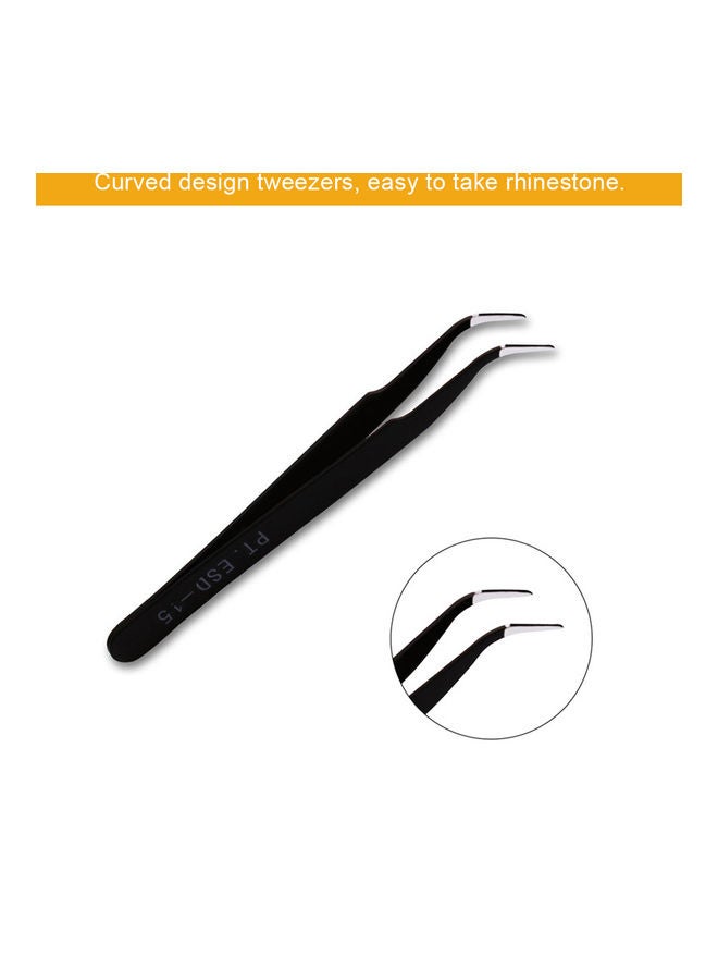 Nail Art Tool Dual-ended Silicone Sculpture Pen Rhinestone Studs Picker Wax Pencil Purple/Black - Image 2