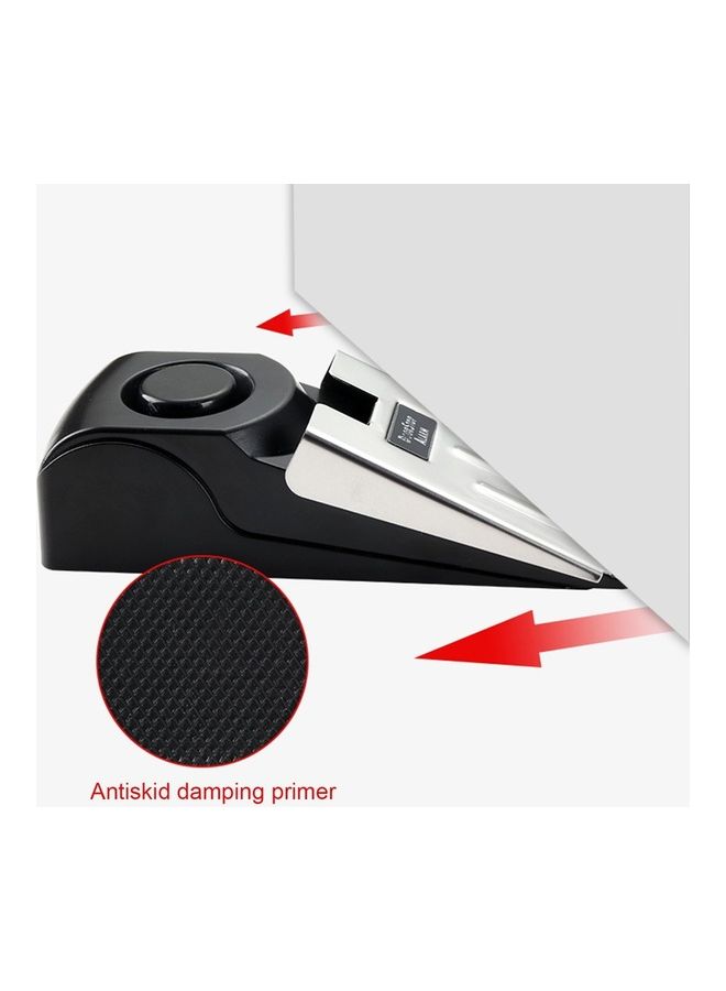 جهاز إنذار مضاد للسرقة مزود بفتحة لإيقاف الباب . أسود/ فضي . - Image 4