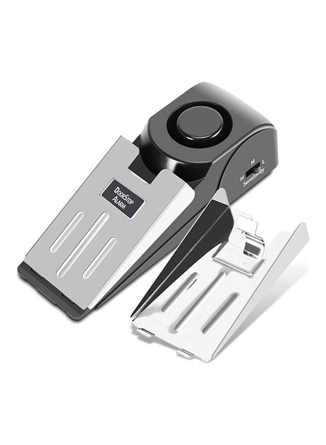 جهاز إنذار مضاد للسرقة مزود بفتحة لإيقاف الباب . أسود/ فضي . - Image 2