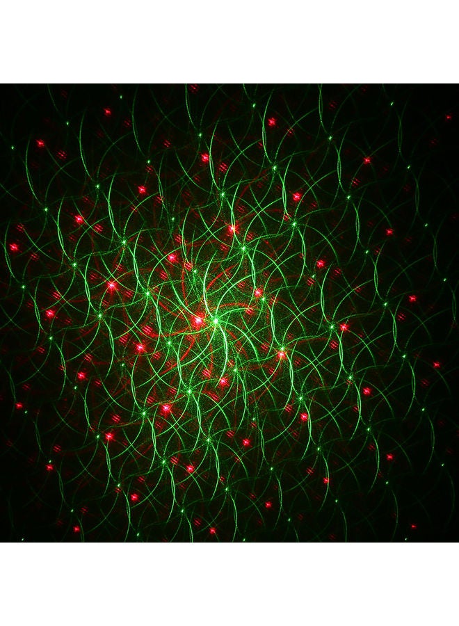 جهاز بروجيكتور ليزر صغير بإضاءة LED وإضاءة مسرحية بقابس أمريكي أخضر/أحمر  - Image 2