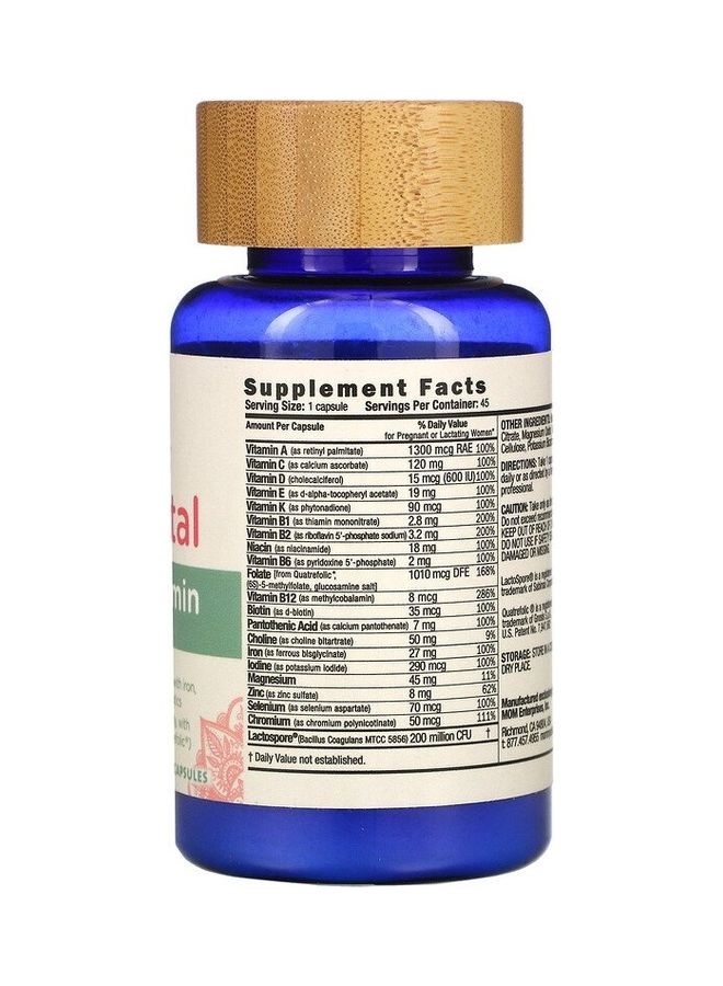 Mommy's Bliss 45 Iron Vitamin Capsules - Image 2