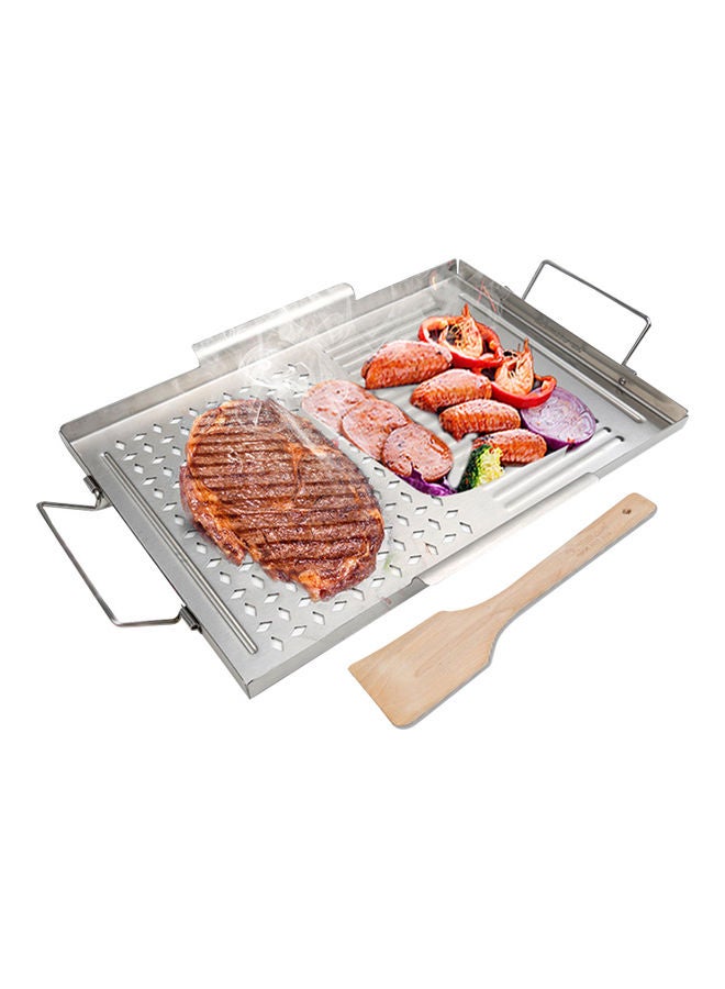 Non-Stick BBQ Grill Pan Silver - v1627321244/N49483150A_1