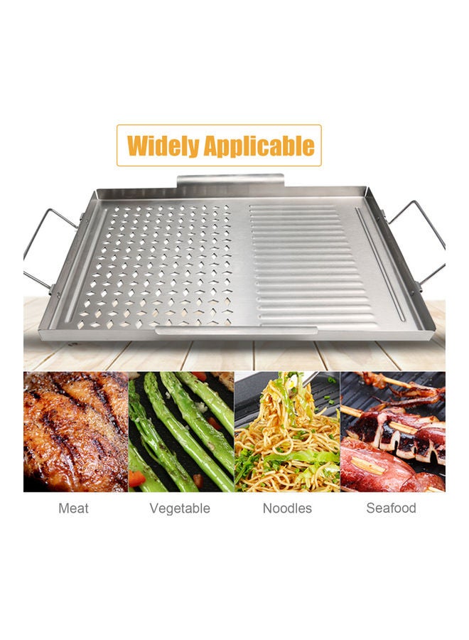 Non-Stick BBQ Grill Pan Silver - v1627321244/N49483150A_2