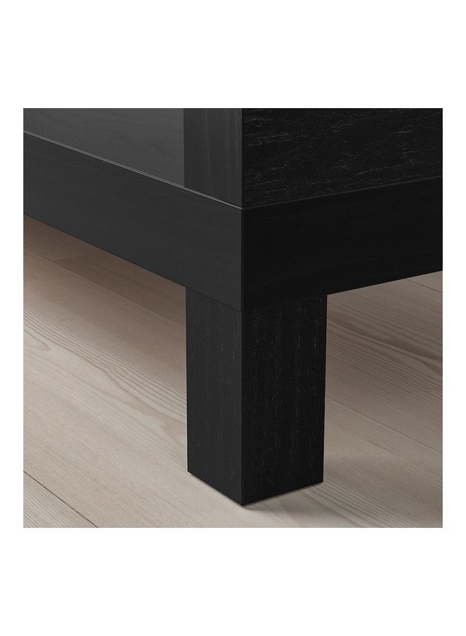 دبليو كيه منضدة لاك للتلفزيون أسود 120x35x36سم - Image 3