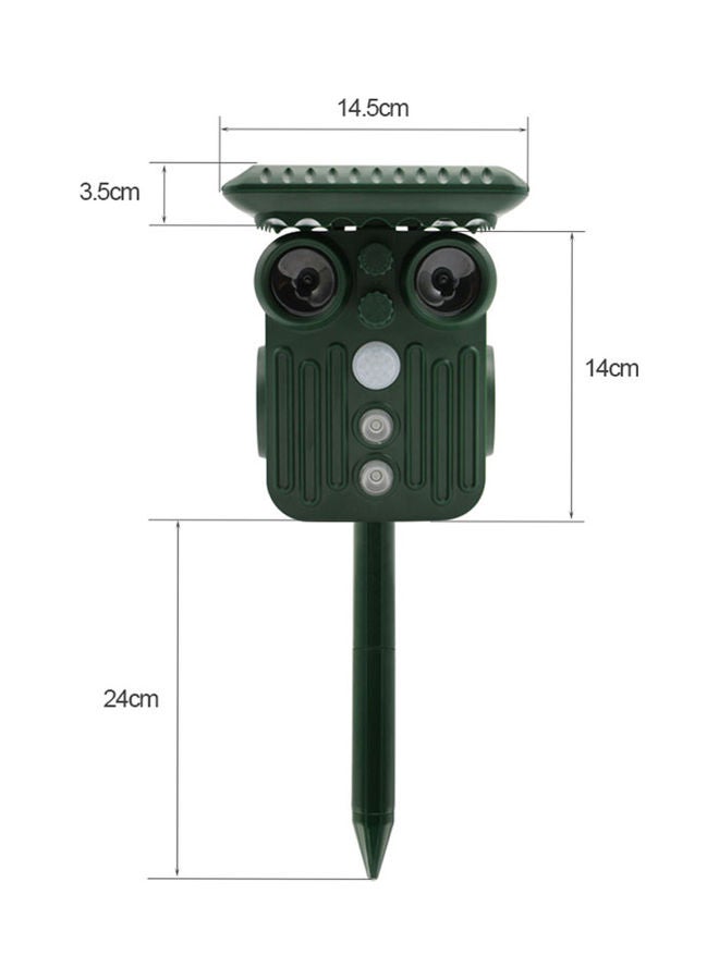 Generic Outdoor Animal Repeller Solar Repellent Device Green 15.50x13.00x14.50cm  - Image 2