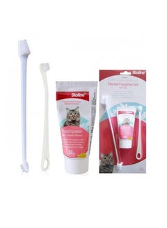 Bioline Dental Hygiene Set For Cats 50G White UAE | Dubai, Abu Dhabi