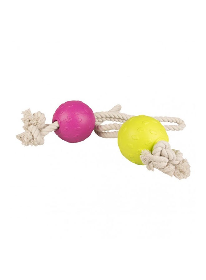 Duvo Foam Bal Met Touw 30cm Multicolour  - Image 1