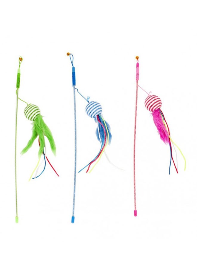 Playing Rod Feathered Ball Multicolour