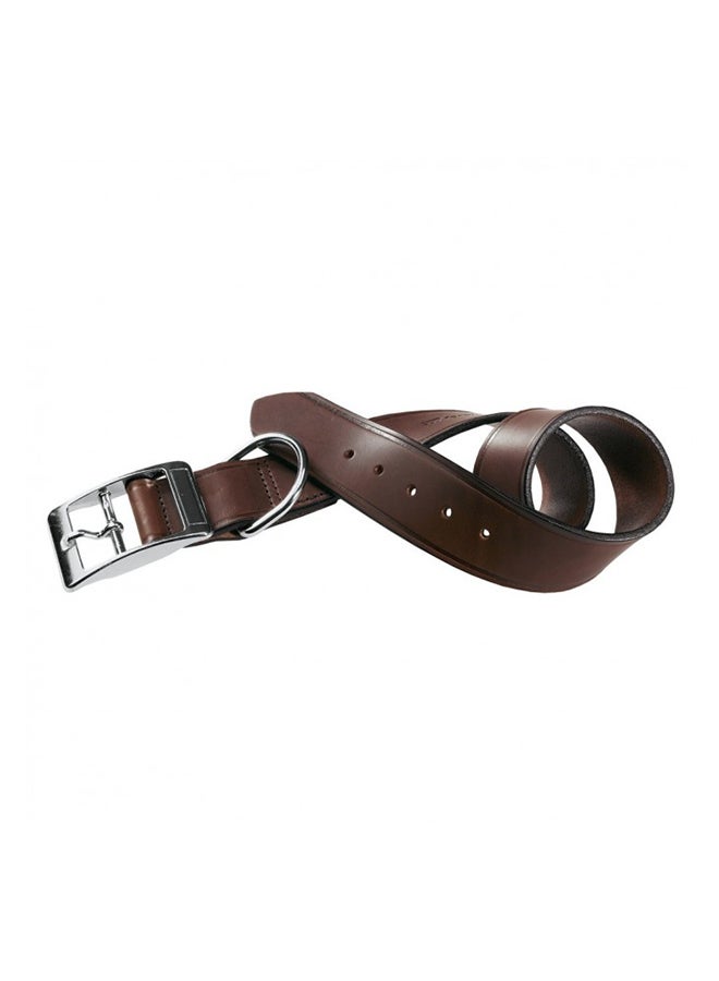 VIP C Bull Leather Dog Collar Brown - v1627323224/N49482001A_1