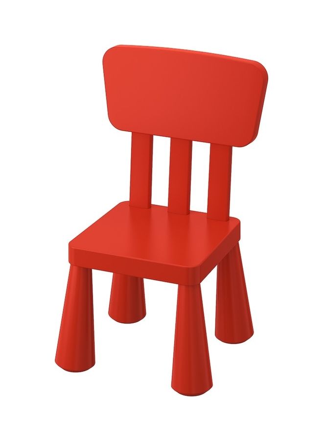 دبليو كيه كرسي أطفال بسيط للاستخدام الداخلي والخارجي أحمر - Image 1