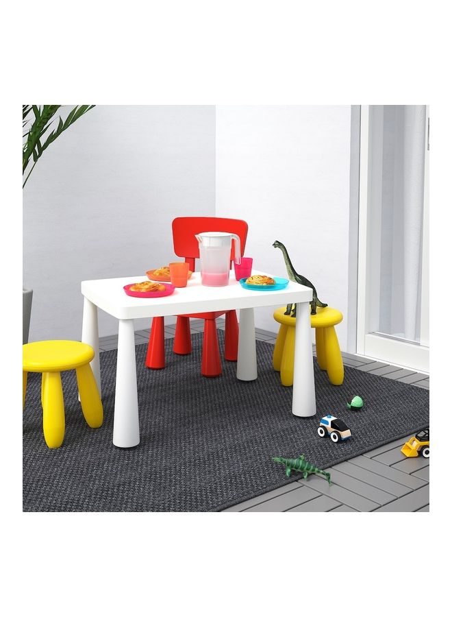 WK Simple Children Table Indoor and Outdoor White  - Image 2