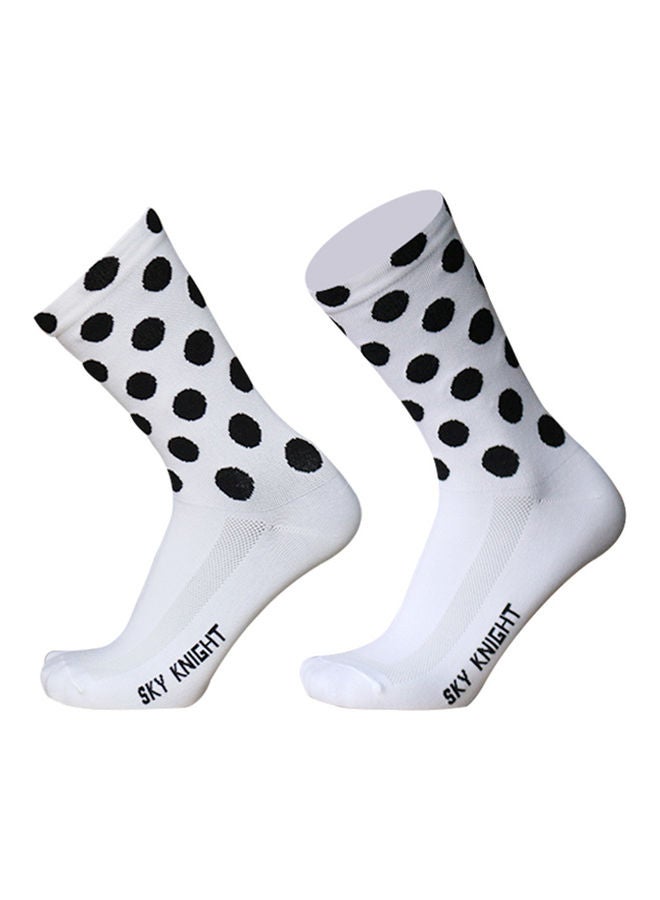 Generic Pure Polka Dot Cycling Socks