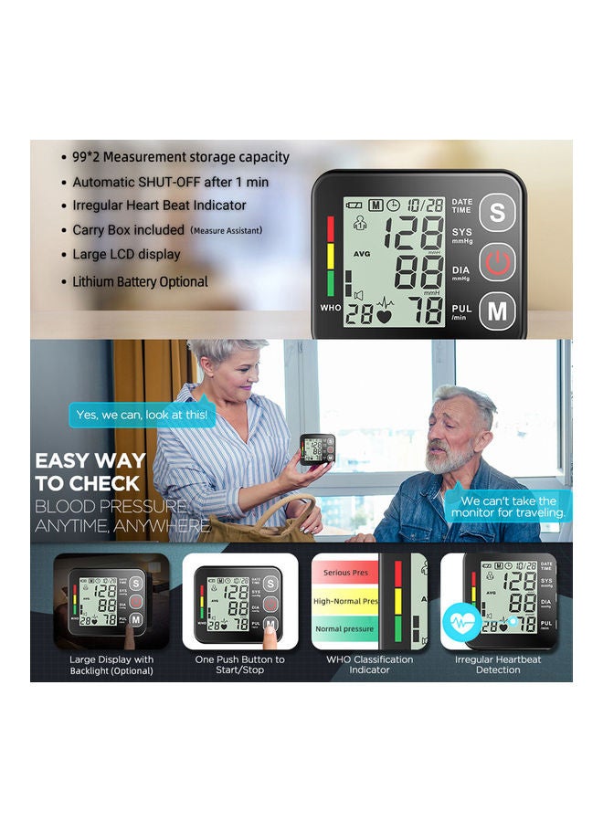 One Touch Button Blood Pressure Monitor Machine